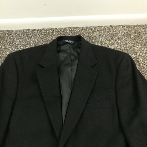 Jos A Bank Cashmere Sport Coat 40R Black Blazer Jacket - Picture 2 of 11